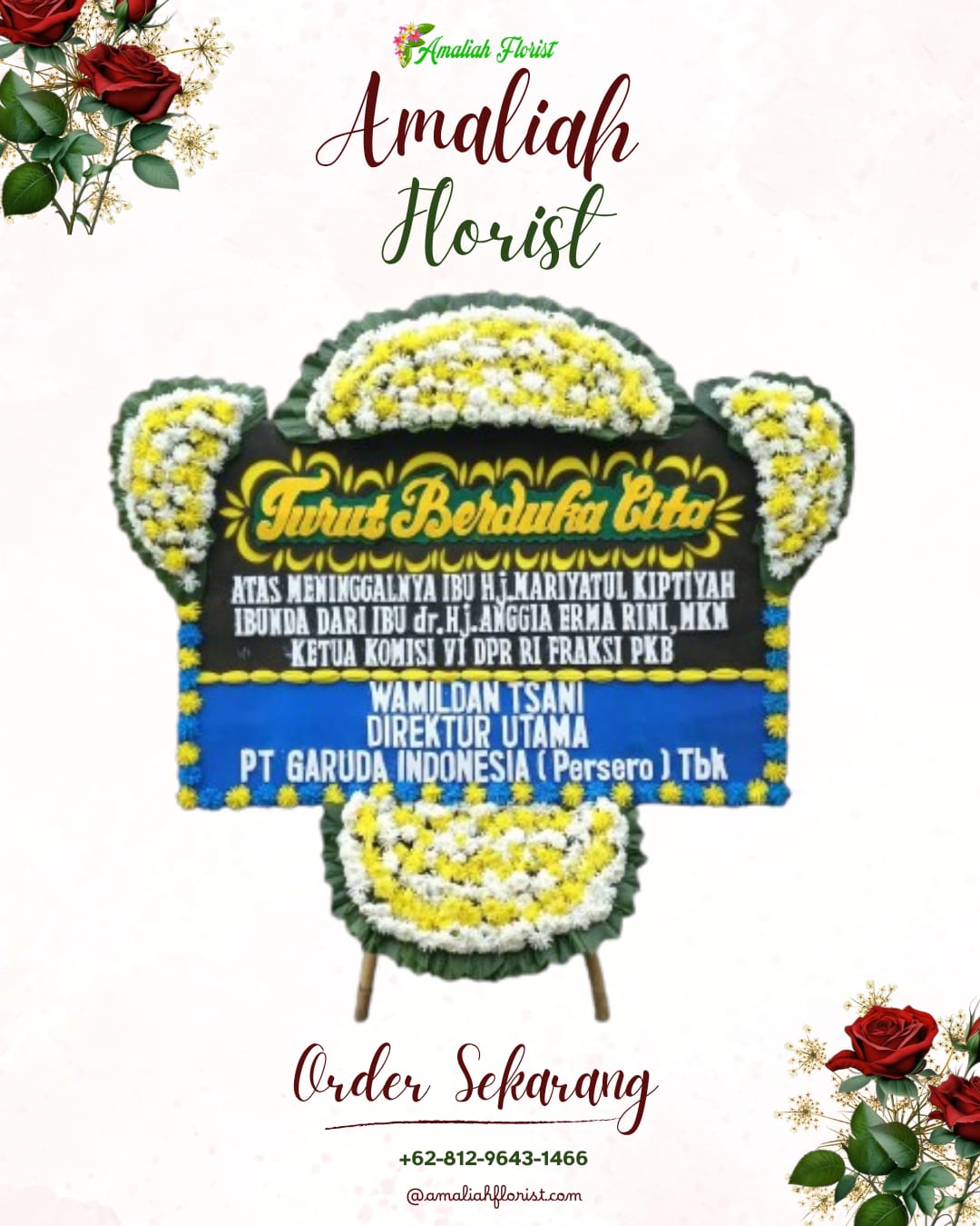 Papan Bunga Duka Pacitan